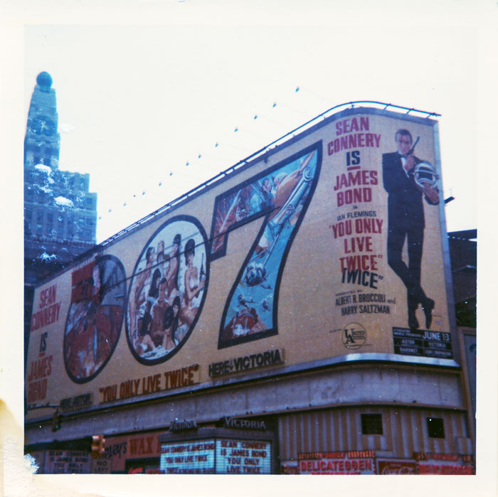 Massive Times Square billboard for the latest Bond