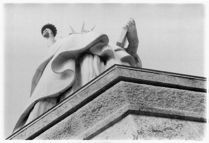 Upskirt shot, Liberty Island