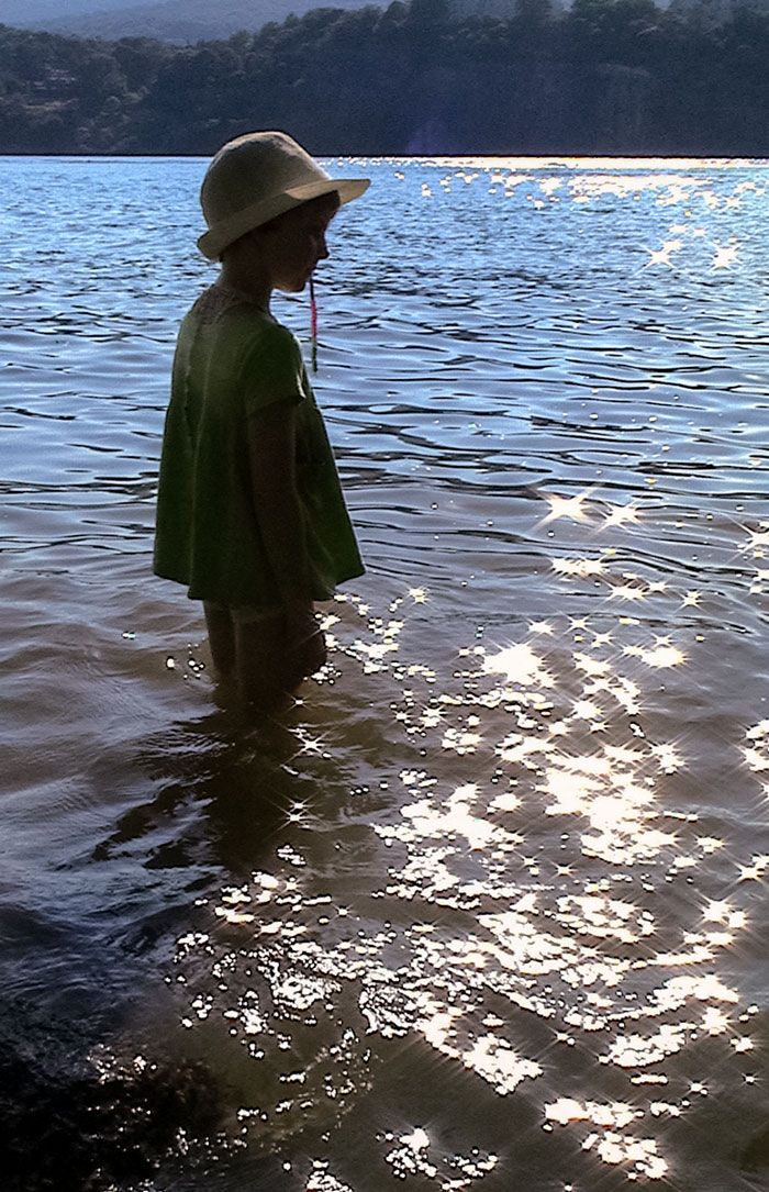 Girl in Hudson River