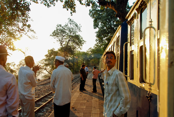 Pause at a railway siding