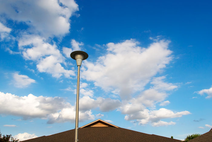 Pole, clouds