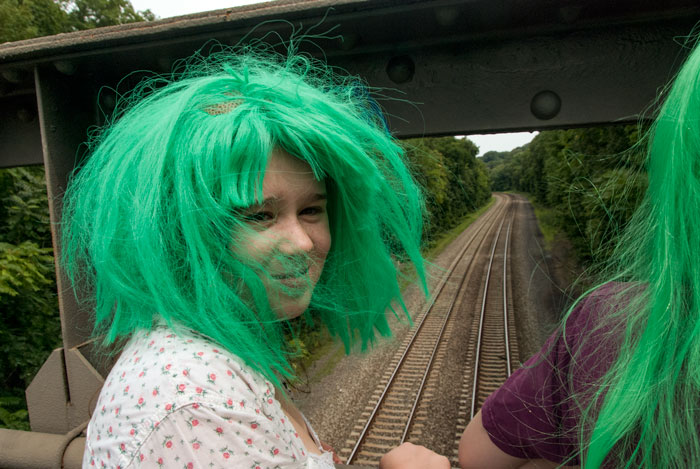 Garrison Wig girls wait for Metro North